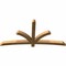 Ekena Millwork Davenport Rough Sawn Timber Gable Bracket, Western Red Cedar, 84"W x 42"H x 4"D x 4"F, 12/12 Pitch GBW084X42X0404DAV00RWR - alternate 2